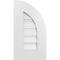 Ekena Millwork Quarter Round Top Right Surface Mount PVC Gable Vent w/ 3-1/2"W x 1"P Standard Frame, 12"W x 22"H GVPQR12X2201SF - alternate 1